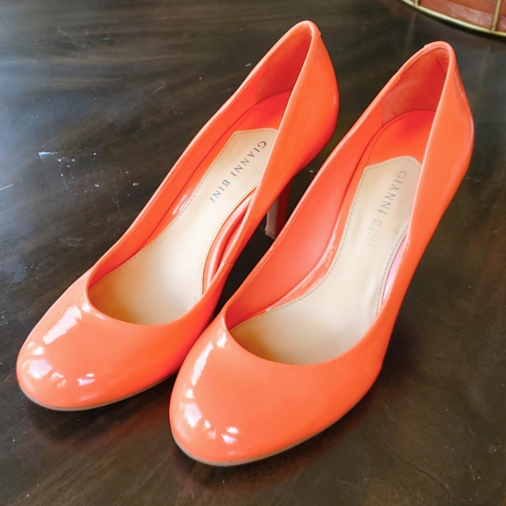 Coral Orange heels
